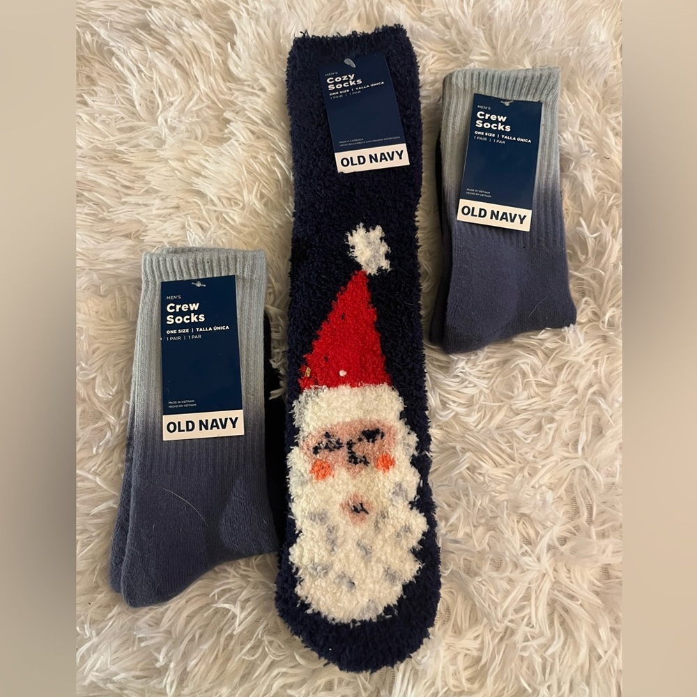 Mens Holiday Blue Sock Bundle